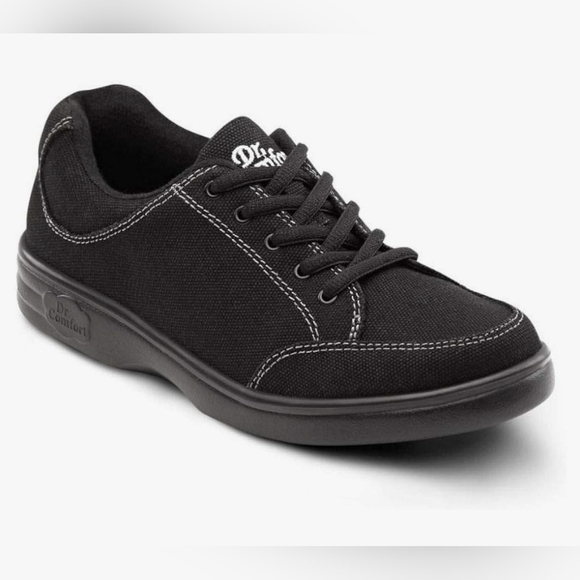 Dr. Comfort Riley Women's Therapeutic Extra Depth Athletic Shoe Canvas Lace-up - Picture 1 of 16